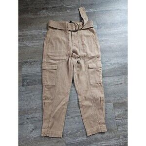 Banana Republic Cropped Utility Pants Women 100% Cotton High Rise Petite 00P Cas